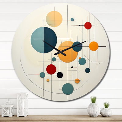 Distant Galaxies Midcentury Elegant Retro I Wall Clock