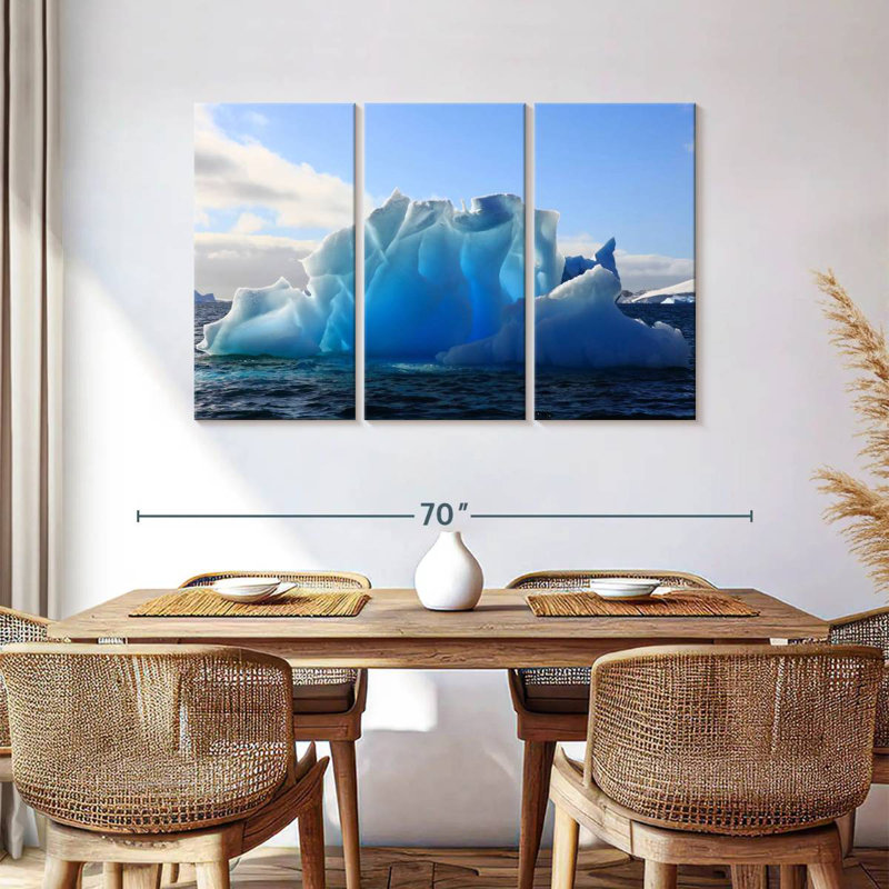 Glacier Alvord artistique en Antarctique, H 36 po x l 57 po