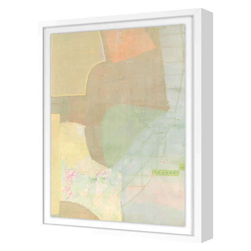 Orange Print by Susan Smereka, 20" H x 15" W x 1.25" D, White