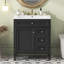 Meuble-lavabo de 30 po avec lavabo supérieur, armoire de rangement moderne avec 2 tiroirs et un tiroir basculant, meuble-lavabo simple (identique à SW000122AAE-1)-115898707