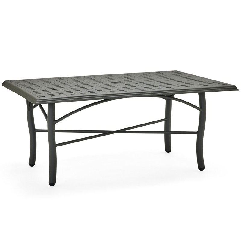 Table basse rectangulaire, Noir texturé
