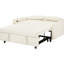 Living Room Bed With 3 Adjustable Angles And Foam, Beige Pull-out Couch Foam Filler Levels