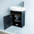 Arlisa 16.15 " W Wall Mounted Wall Mounted 1 Single Vanity Bathroom Vanity With Ceramic Top