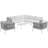 Harmony 8-piece Outdoor Patio Aluminum Sectional Sofa Set-816032891
