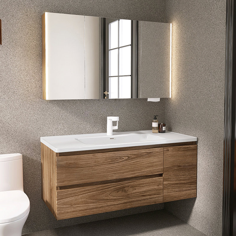 Minimalist retro style bathroom cabinet