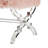 Giselle Faux Fur Acrylic X-Leg Bench-27327237