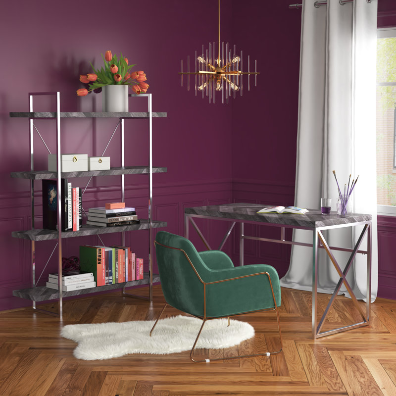 Bureau d'écriture avec bibliothèque Eliora