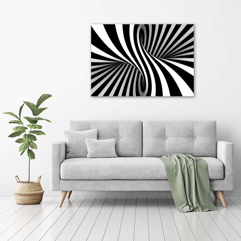 Swirl Abstraction - Wrapped Canvas Print