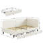 Lit de jour simple avec tête de lit, cadre de lit d'angle avec rails de lit et tiroirs de rangement, support solide, pour chambre d'amis-1034842889-1023994724