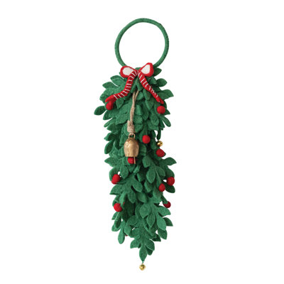 Cintre de porte en feutre de laine avec baies en fer