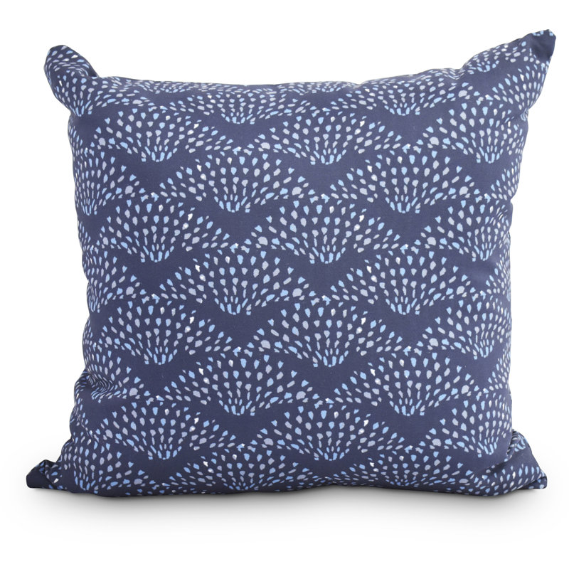 Housse et insert de coussin extérieur carré Fickle Florals, H 18 po x l 18 po, Bleu