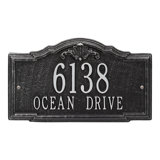 Gatewood Personalized Standard 2-Line Wall Address Plaque