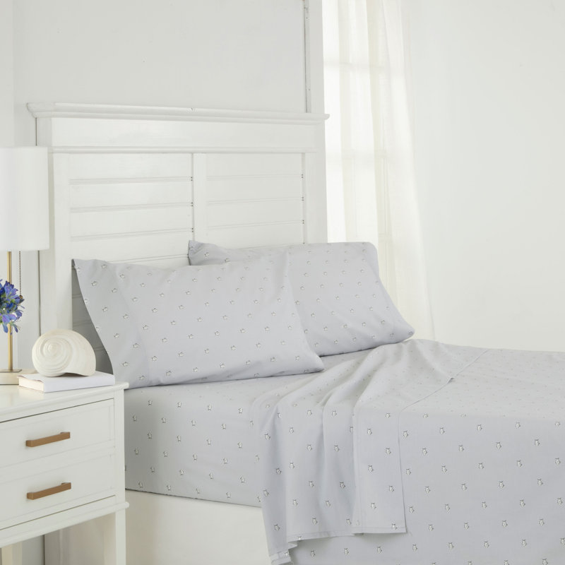 Southern Tide Breezy Cove Sheet Set, Twin XL Sheet Set with Fitted Sheet and Pillowcase
