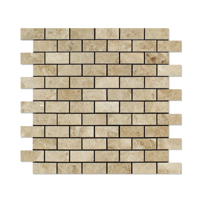 Carreau de mosaïque en marbre et brique