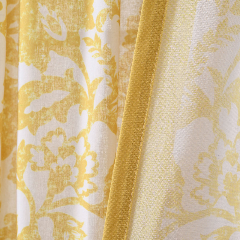 Emma Cotton Blend Sheer Curtain Single Panel