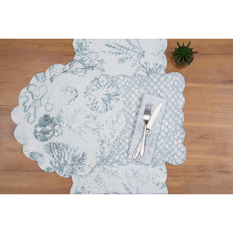 Ensemble de 6 napperons réversibles Cerulean Breeze