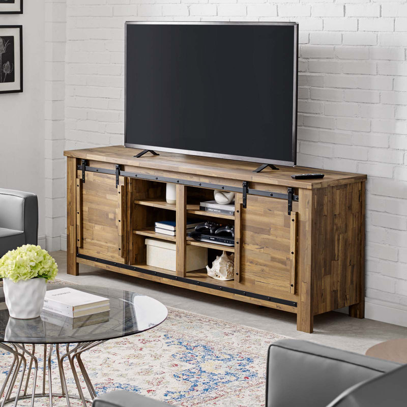 Modway Cheshire 70-inch Rustic Sliding Door Buffet Table Sideboard