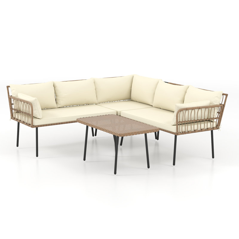 Forbell 5 - Person Patio Conversation Sets with Cushions