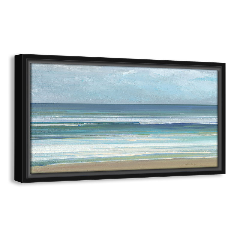 «Gentle Waves I» par Sally Swatland, H 9,5 po x l 17,5 po, Noir