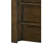 Eleazer Maryl 26 Inch Pier Bookcase with 2 Shelves, Solid Wood, Antique Oak Brown