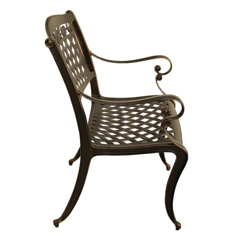 Casiano Outdoor Dining Armchair, Bronze