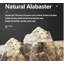  Appliques murales d'intérieur / d'extérieur Merona Elegant Pyramidal Alabaster | Luminaire à lumière douce et chaude - 1 lumière-117869304