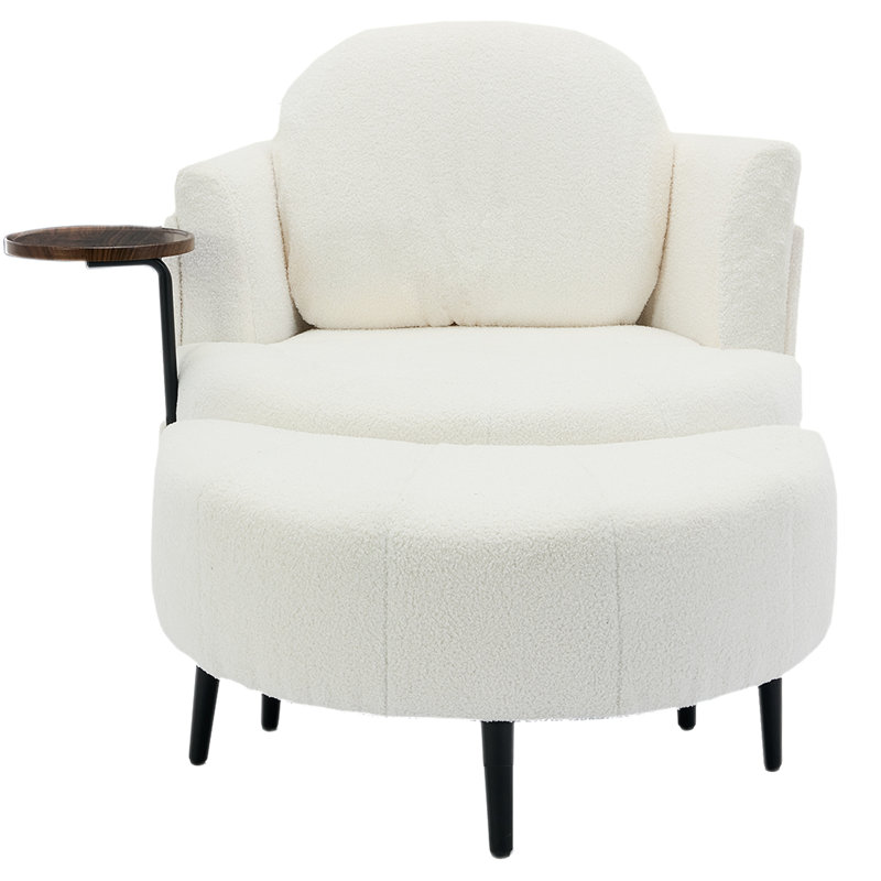42.5" Single sofa chair, White