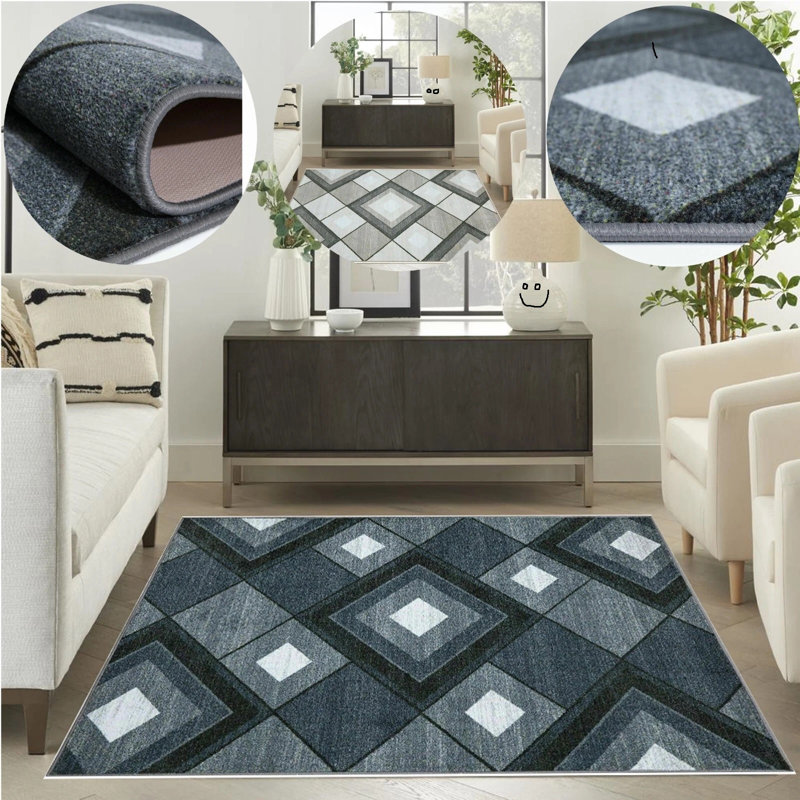 Geometric Area Rug, Rectangle 160 x 230 cm