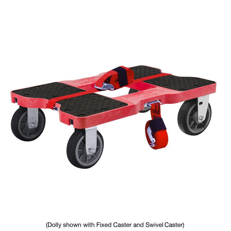 Black Rubber 6" All-Terrain Swivel Caster for Dolly System