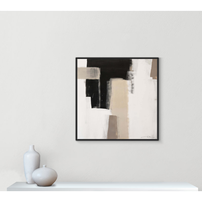 «Earth Scapes I-A Print» par, H 37,5 po x l 37,5 po x P 1,25 po, Cadre flottant noir