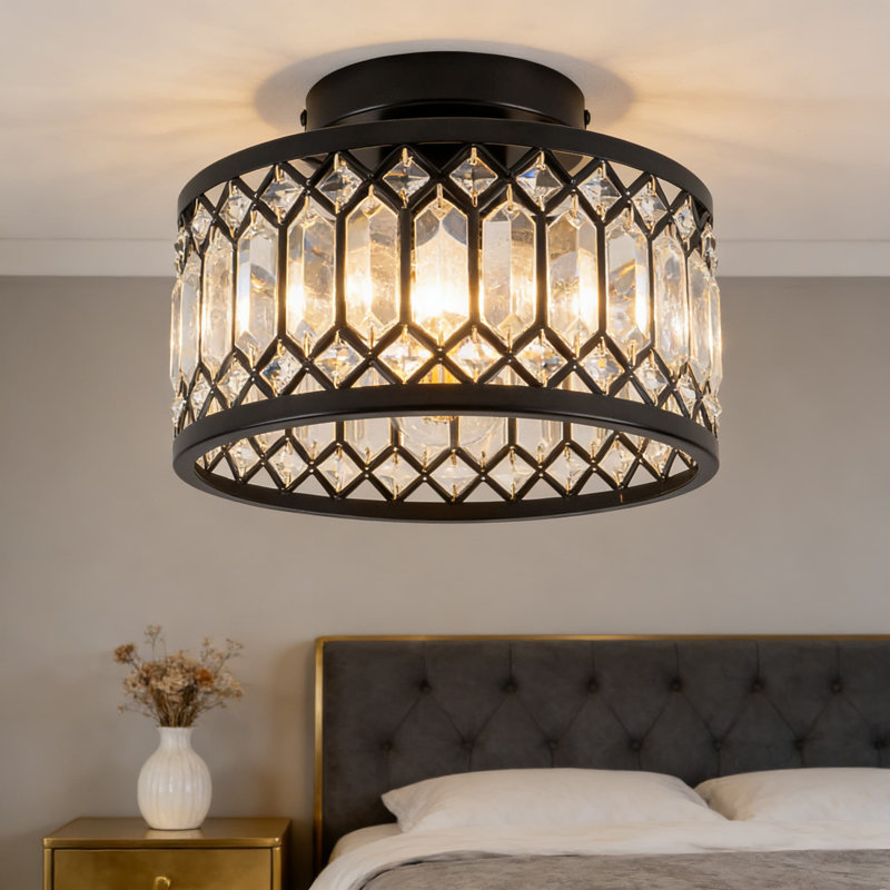 Plafonnier semi-encastré Modern Crystal