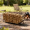 Support à bois de chauffage robuste de 6 pi pour une utilisation intérieure et extérieure, support de rangement en bois de chauffage réglable avec base surélevée et support stable pour foyer et foyer