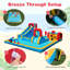 Parc aquatique gonflable avec ventilateur mural 735W