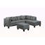 Canapé, chaise et repose-pieds rembourrés 104,5 po