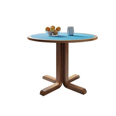 Blue Round Sintered Stone Dining table