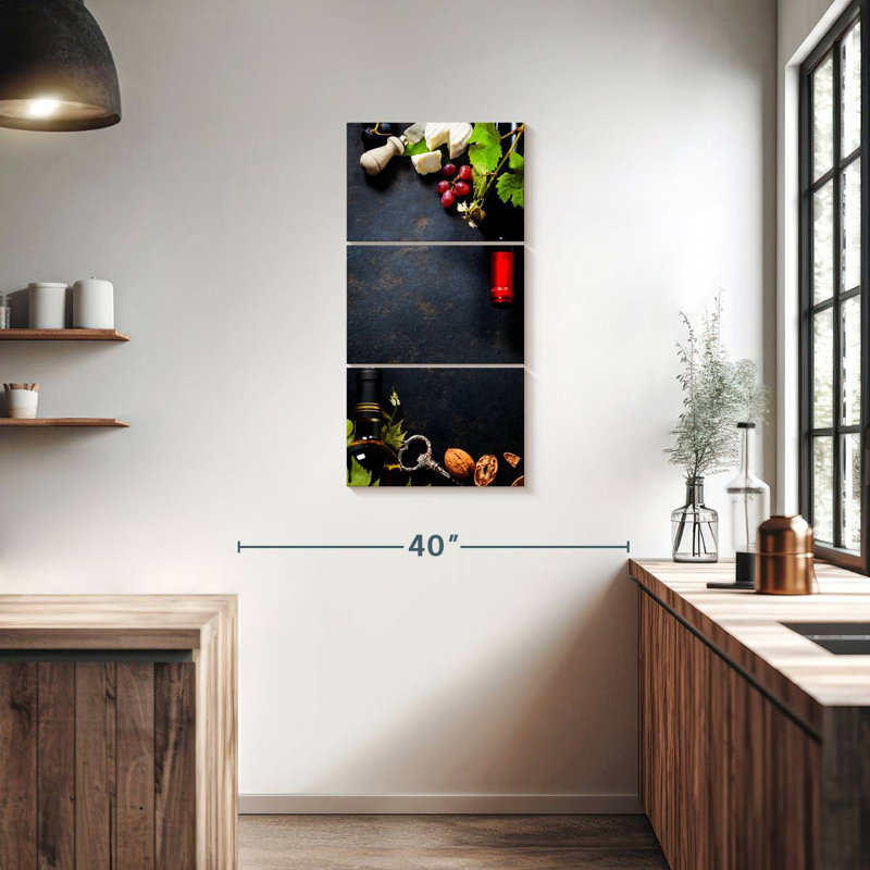 Wine Pairing Table, 38" H x 18" W