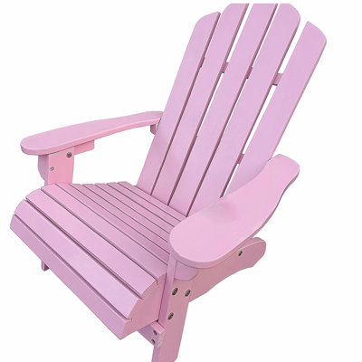 Chaise Adirondack d'extérieur ou d'intérieur en bois pour enfants