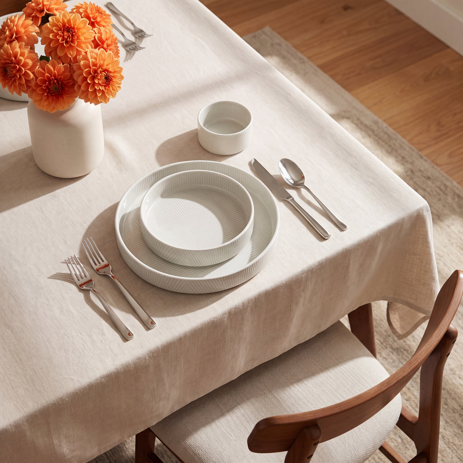 Porcelain Dinnerware Set, White