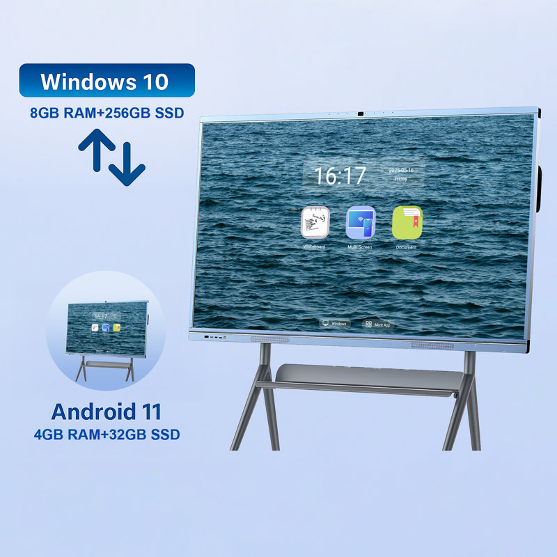 Tableau blanc électronique JYXCN Smart Board - Affichage à écran tactile avec navigation Web