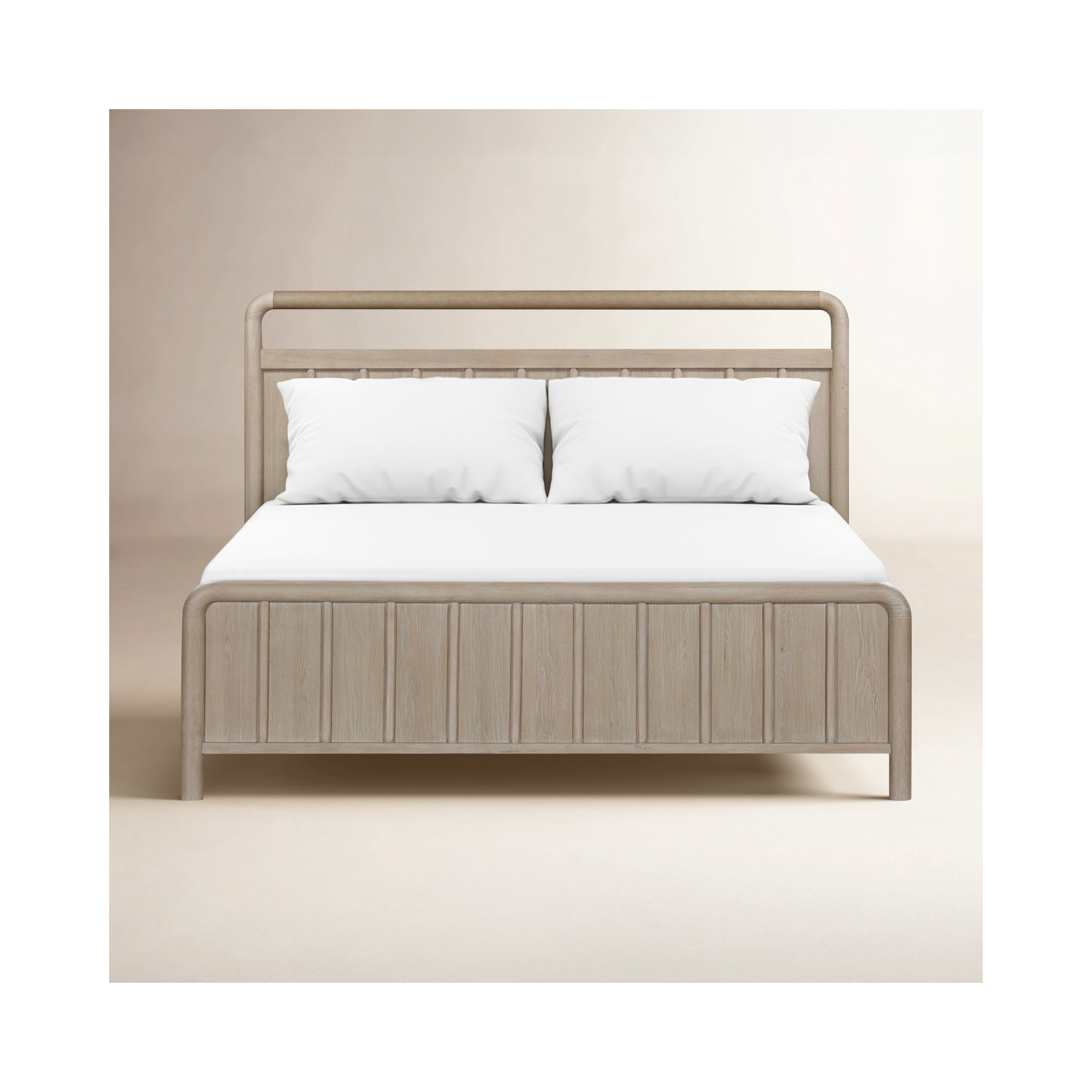Honey Solid Wood Bed, Queen