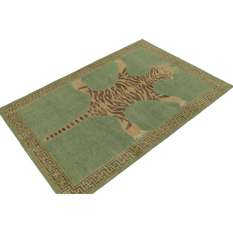 Distressed Homage Animal Print Area Rug, Runner 3' x 8'