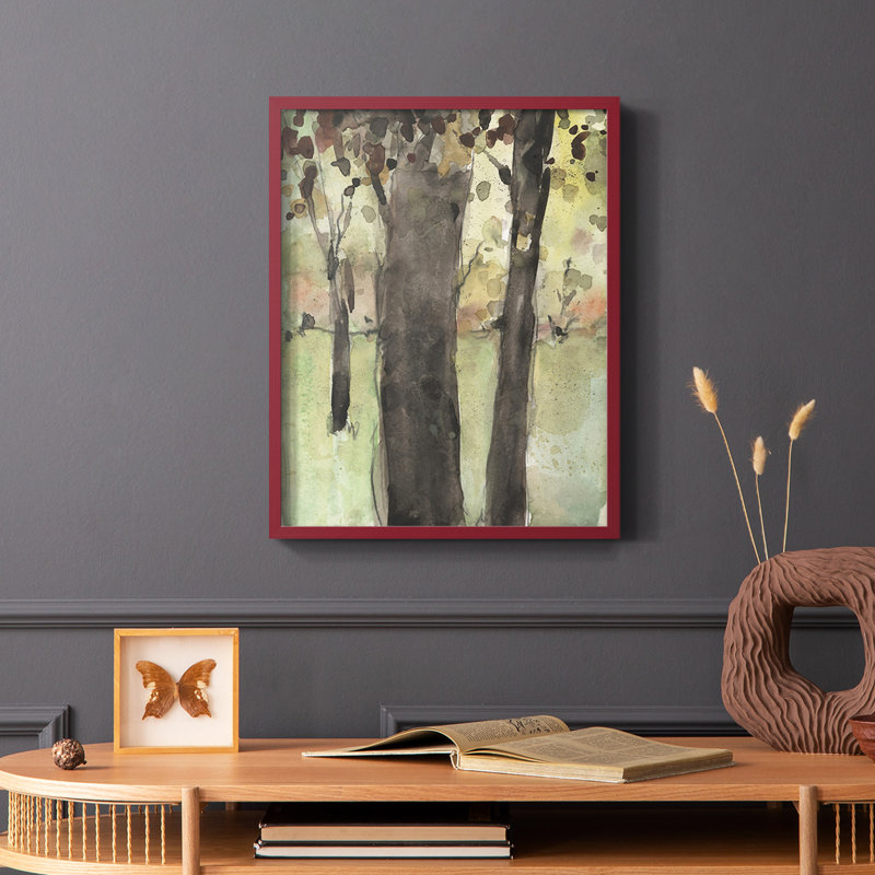 Under the Tree Confetti II, reproduction encadrée - bois massif, Blanc, H 20 po x l 16 po