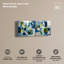 Ensemble de décorations murales bleues Tectonic Blue Duo par Art Remedy, galerie tendue, 16 x 16-1807233917-1807233915