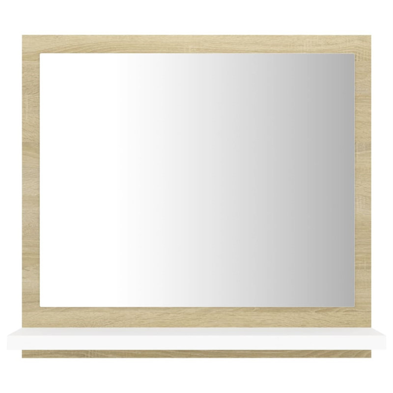 Miroir de salle de bain, Chêne de Sonoma, 14,6 po x 15,7 po