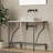 Luminous 36" Minimalist Metal Console Sink with Glass Vessel Basin and Solid Surface Top-102480547-102480558