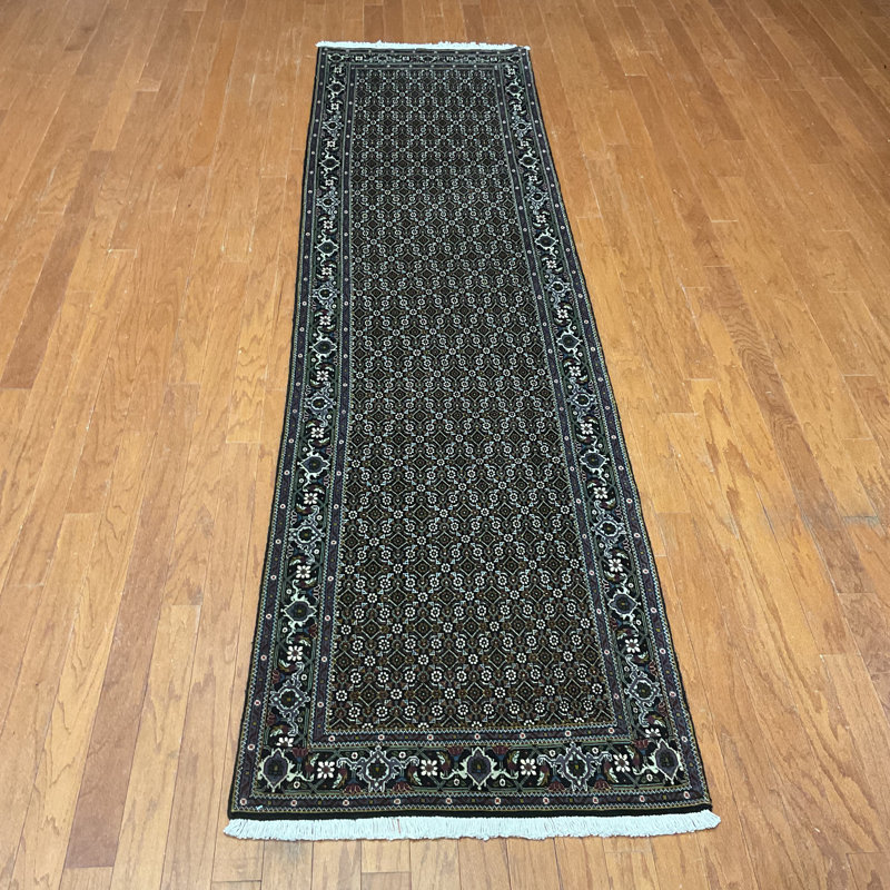  Handmade Tabriz Wool and Silk Runner