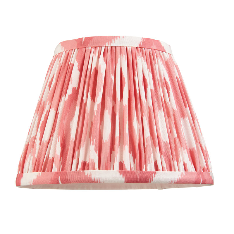 Ikat Lamp Shade, 14.5cm H x 11.8cm W x 20cm D, Orange