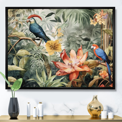 Perroquet au paradis II - Art encadré