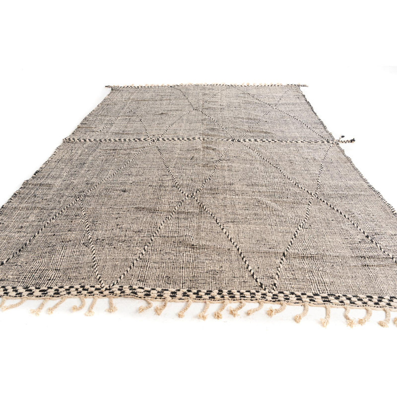 Tapis noir et blanc Odea