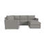 Canapé modulaire rembourré 4 pièces avec repose-pieds Flex-781423947